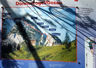 Donnerkogel - Klettersteigtafel