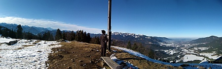 Hochalm mit Blick auf Lenggries