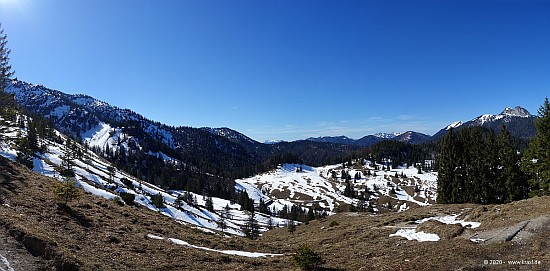 Blick vom Graseck über die Königsalm