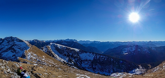 Gipfelblick Krähe - Ammergauer Alpen