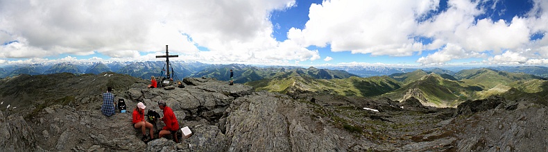 360 Grad-Rundumsicht am Rastkogel