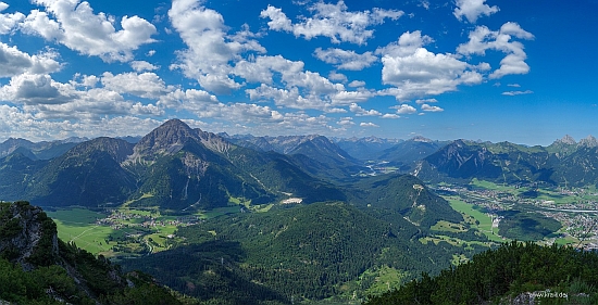 Panoramablick auf den Tauern - Ammergauer Alpen