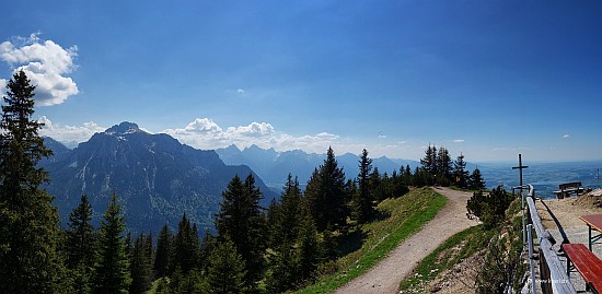 Blick vom Tegelberghaus