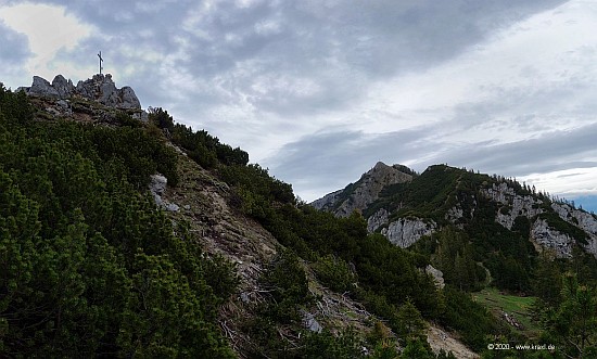 Aussicht über Seewandköpfl zum Wildalpjoch