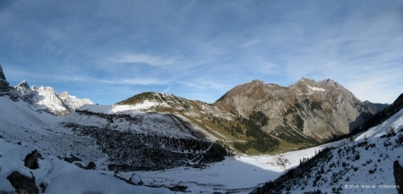 Panoranma zur Bergtour auf den Mahnkopf