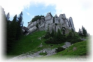 Westseite Blankenstein im Abstieg