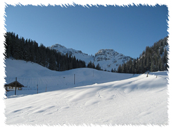 An der Raineralm mit Blick auf die Bodenschneid