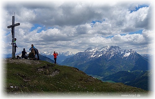 Am Fellhorngipfel - Blick in die Lofer Steinberge