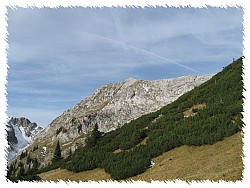 Gipfel Hochplatte vom Weitalpjoch gesehen
