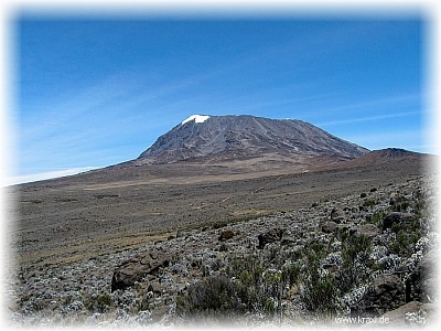 Kilimandscharo vom Zebrafelsen aus gesehen