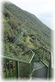 Treppe am Sentiero Panoramico Busatte Tempesta