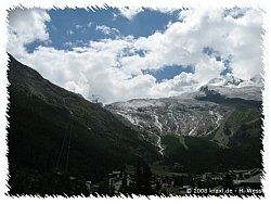 Breithorn und Alphubel von Zermatt aus gesehen