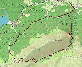 Track zur Bergtour Riffelscharte.